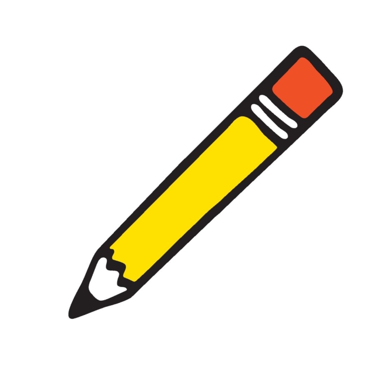 cartoon icon of a pencil