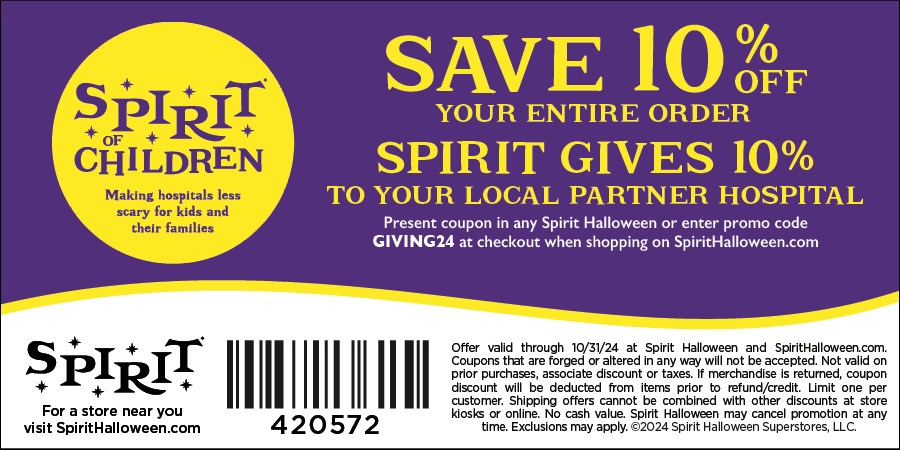 spirit halloween coupon