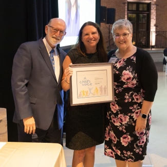 Dr. Blankenship with award