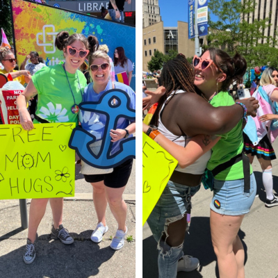 Kelli supporting Dayton Pride parade as the LGBTQ+ ERG leader