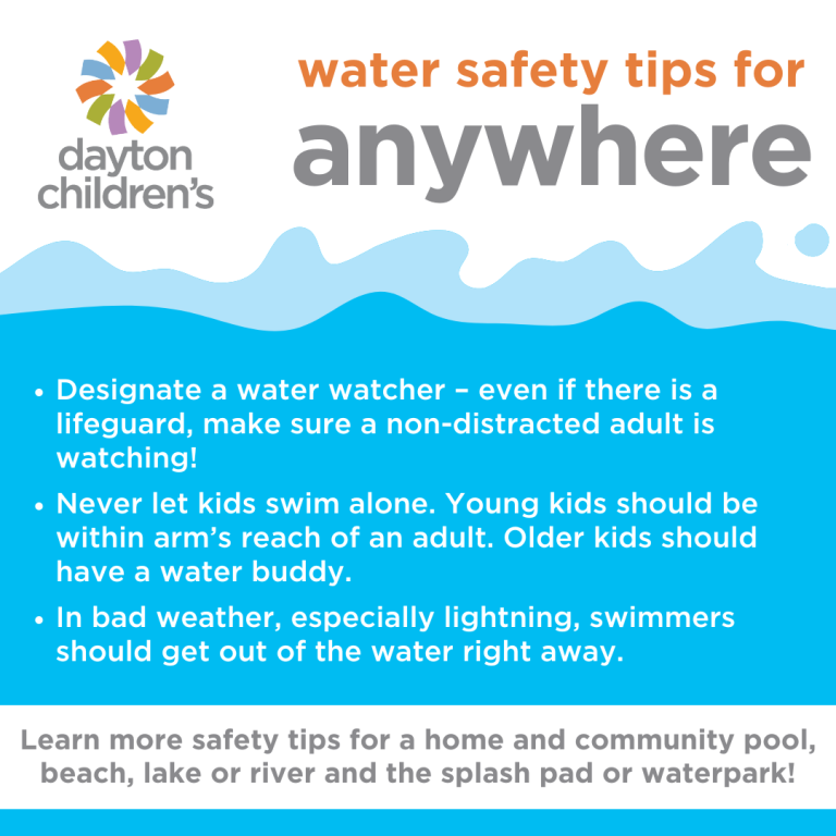 Dayton Children's water safety tips