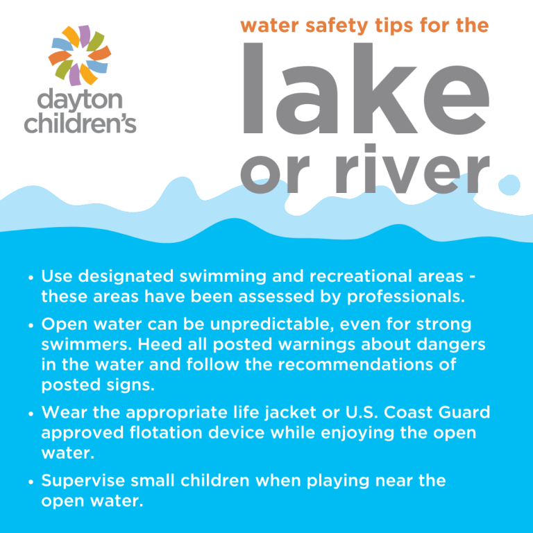Dayton Children's water safety tips for the lake