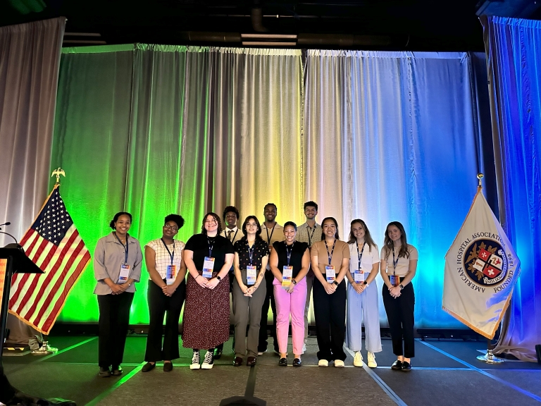 health equity fellows at a conference