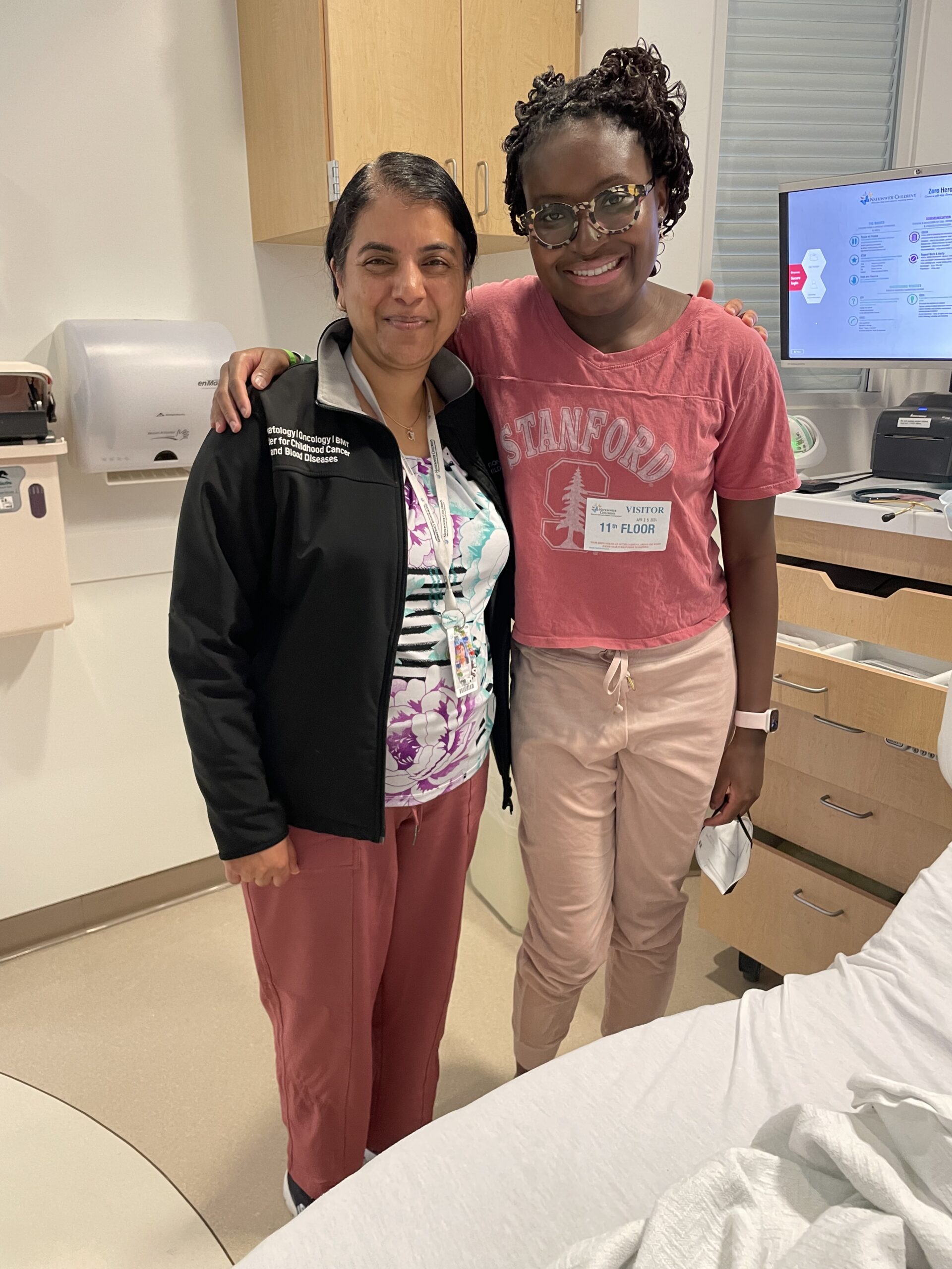 Awo and Dr. Rangarajan at Nationwide Children's.