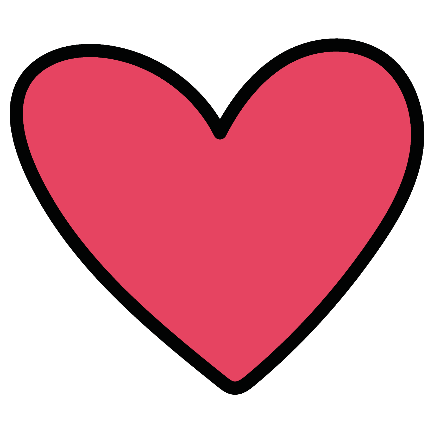 Red heart representing the appreciation for On Our Sleeves donors.