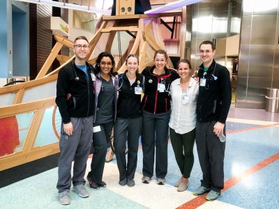 Dayton Children’s team members working together.