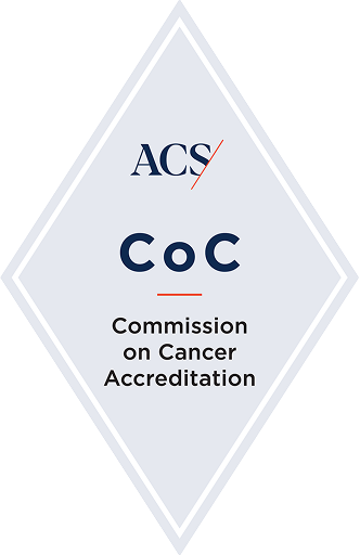 Commission on Cancer Accreditation by the American College of Surgeons logo
