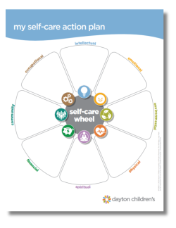 preview image of self care worksheet