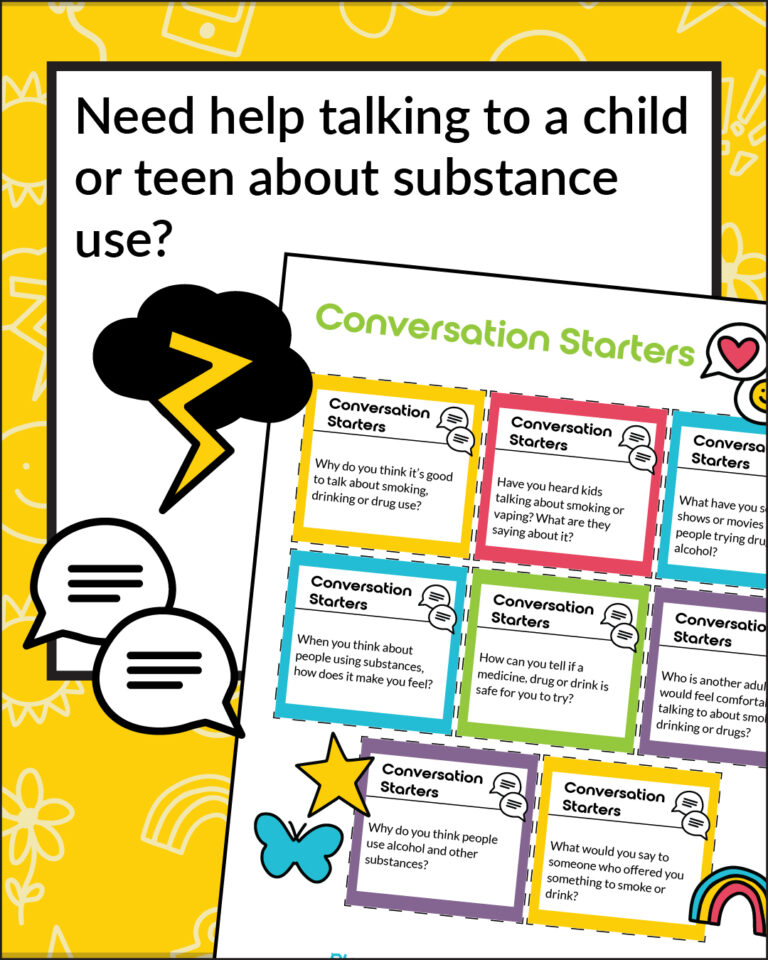 discussing substance use and abuse with children and teens