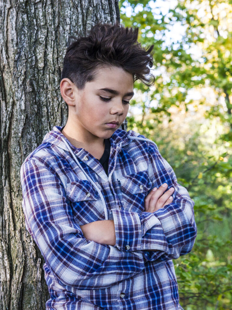young boy struggles to fit in